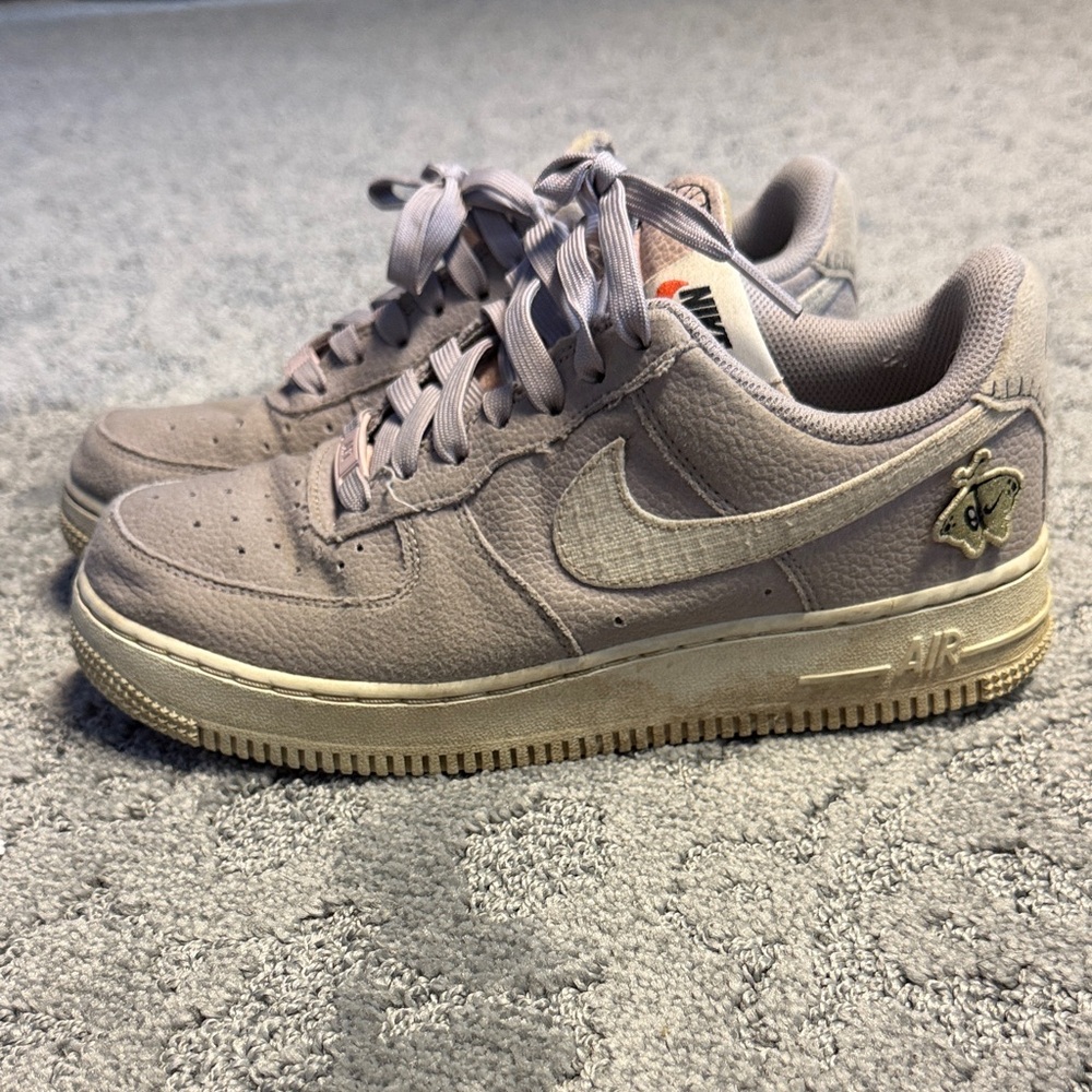 Nike Taupe Air Force 1 Sneakers